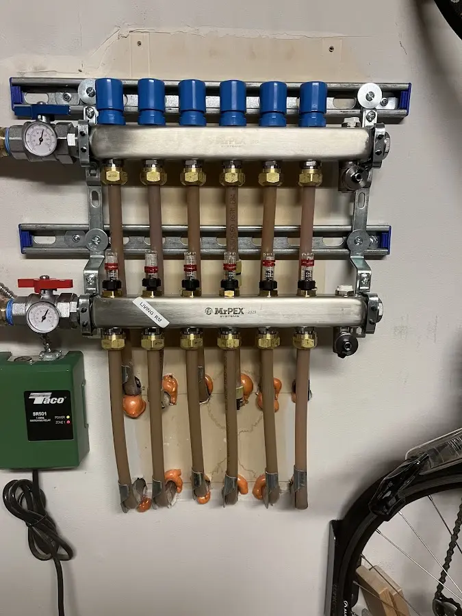 Plumber performing Gas Line Installation at a residential property in Liberal